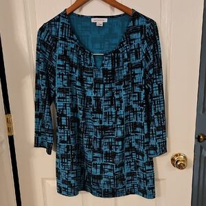 Geometric Blouse, Size Large